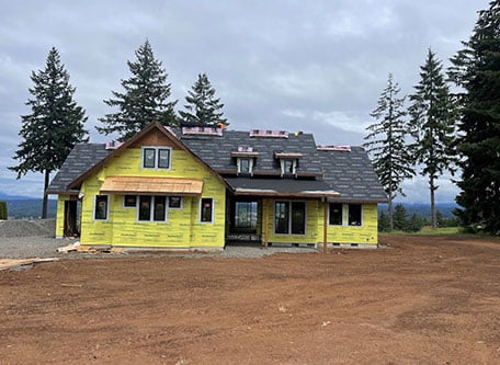 new roof on a home