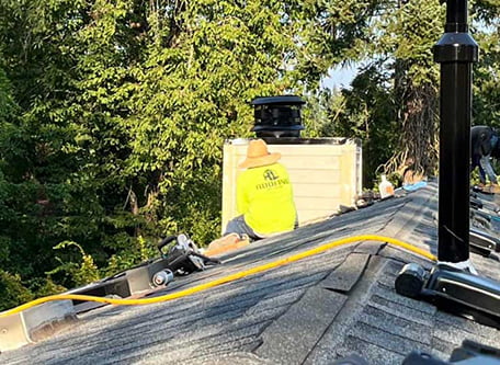 A roof repair