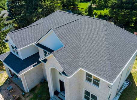 New roof on a home.