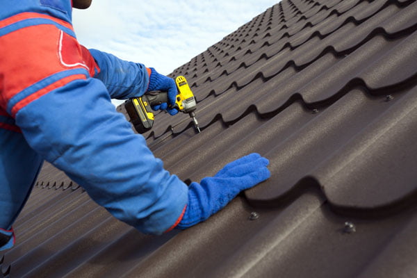 Installing metal roofing