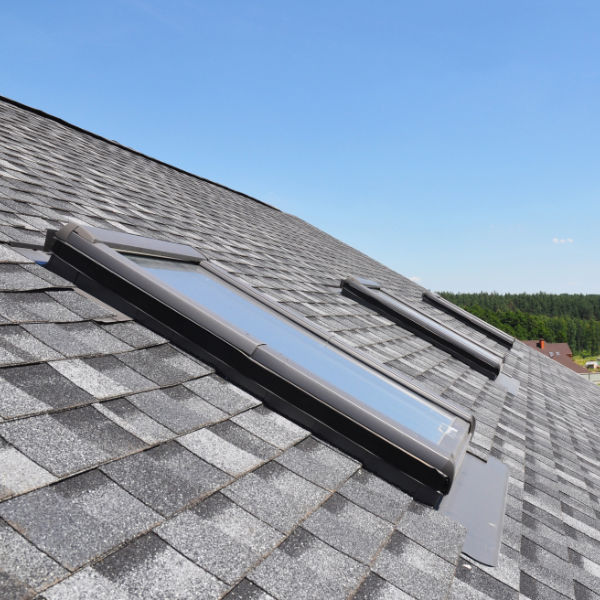 Skylight on a roof.